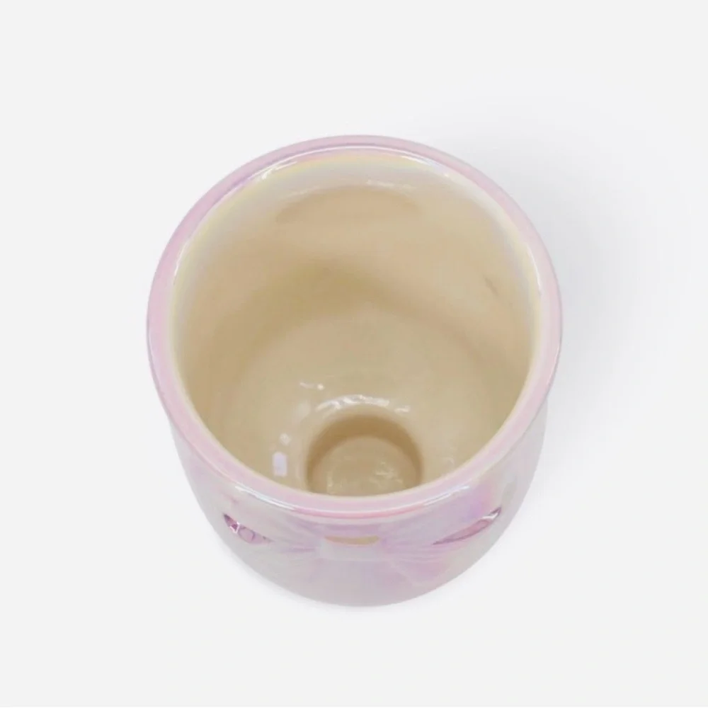 Target Bullseye Ceramic Purple Bow Makeup Brush Holder